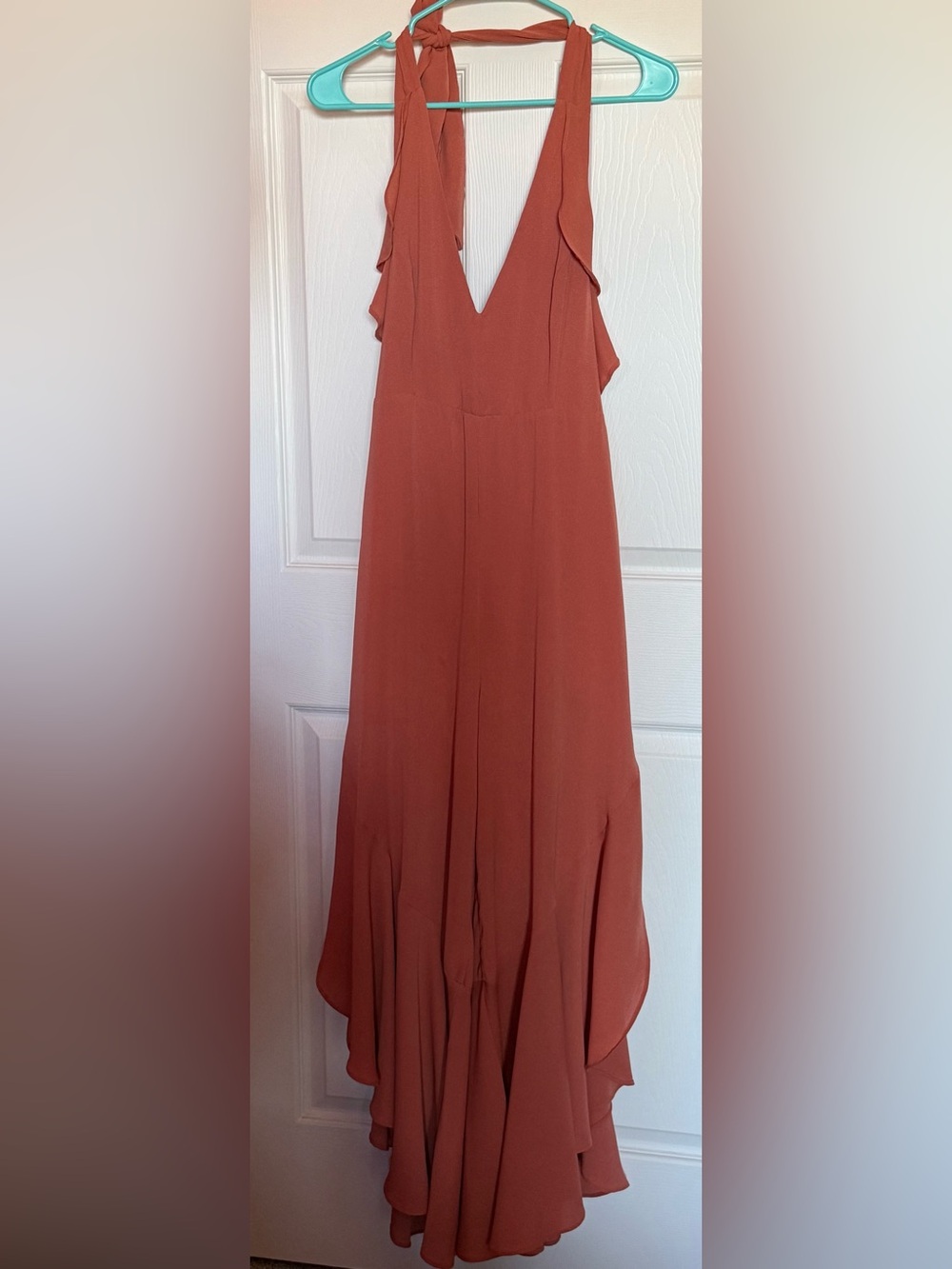 essue Pumpkin Spice Halter Maxi Skirt